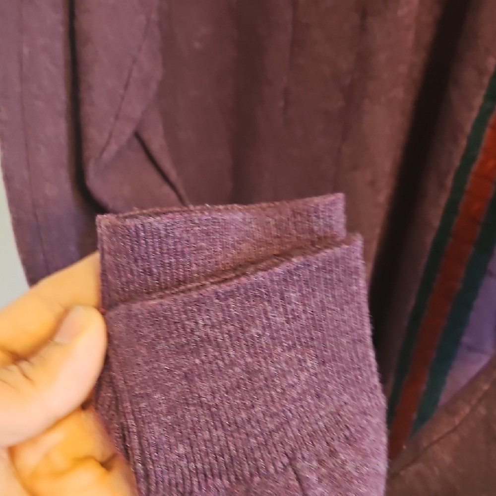 Gucci Purple Crewneck Sweater with Stripe Detail - Picture 4 of 8